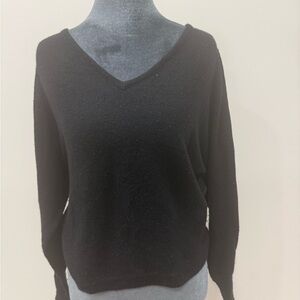 BCBG Women's Black V-Neck Sweater